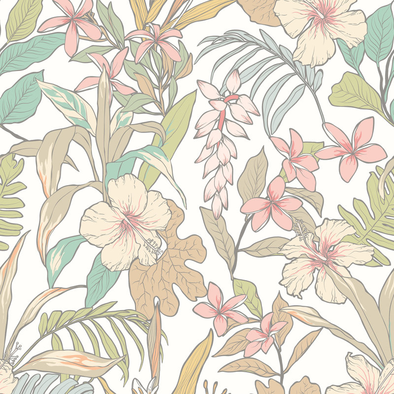 Oasis wist Smooth Matt Wallpaper, Cream