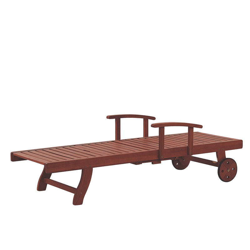 Brodbeck 196cm Long Reclining Acacia Single Chaise