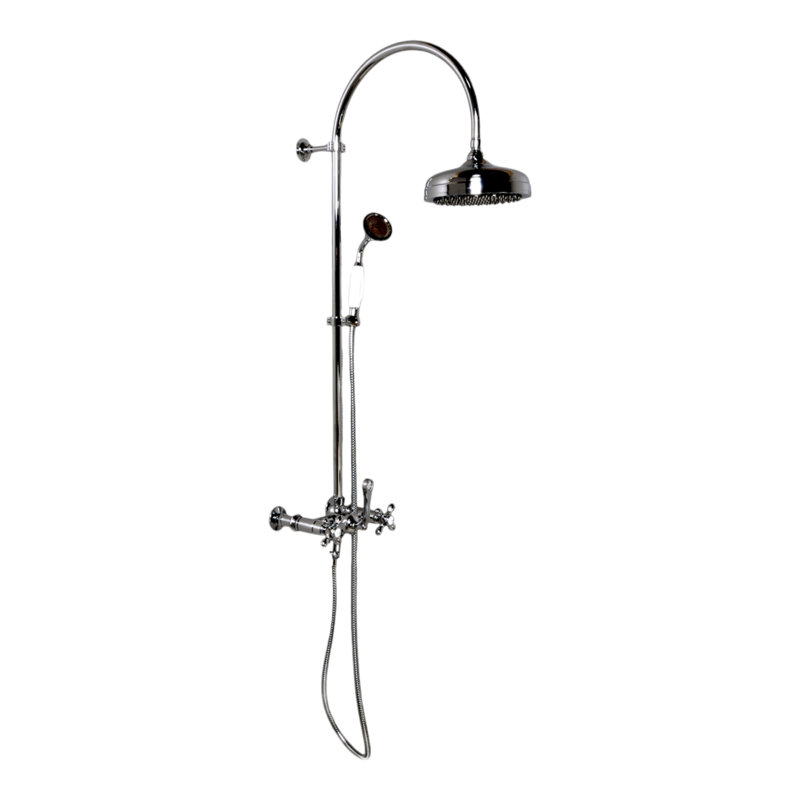 Exposed Shower System with Hand Shower (P1092) by Strom Living, Chrome