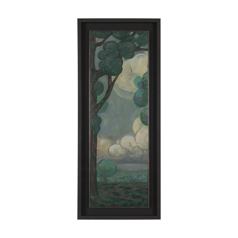 Myer Garden IV, reproduction d'art encadrée à la main sous verre, Majestic Garden III