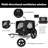 Heavy Duty Collapsible Pet Bike Trailer With 16-Inch All-Terrain Wheels And Universal Hitch – Foldable Dog/Cargo Carrier Cart For Bicycles, Black-122632913