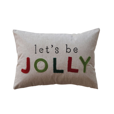 Cotton Lumbar Rectangular Pillow Cover & Insert