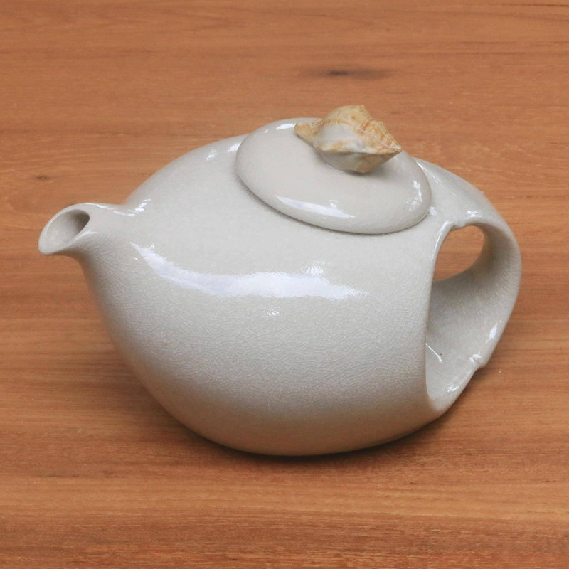 Coquillage Mullis 27 pte Théière en grès