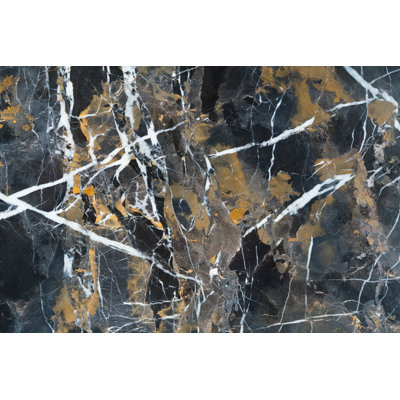 Tuile de champ en marbre 12" x 12" noir