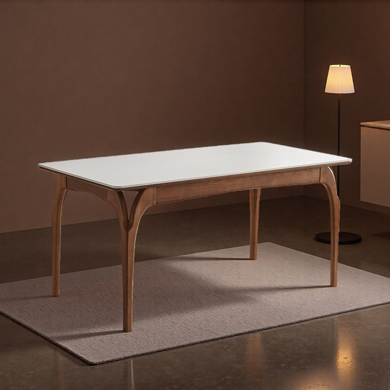 Table de salle à manger Mid-Century, H 29,5 po x L 70,9 po x l 35,4 po