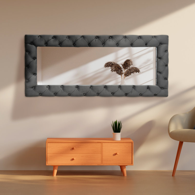 Miroir de plancher pleine grandeur Ringe, gris