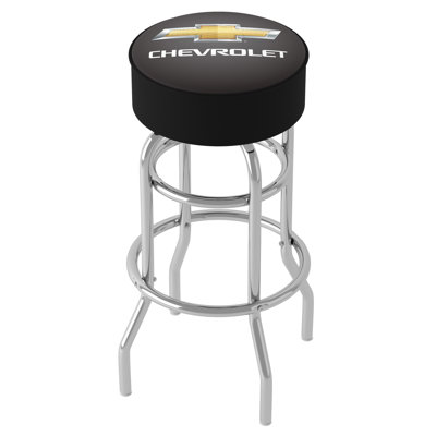 Swivel Upholstered Counter Stool with Metal Frame