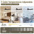 Sofucor 1 PC 52-Inch Fulsh Mount Ceiling Fan With Light,18W LED Dimmable Light With Memory Function,DC Motor,1/4/8H Timer Setting-2058606491-2058606488