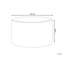 61cm Wide Round Solid Colour Pouffe Ottoman