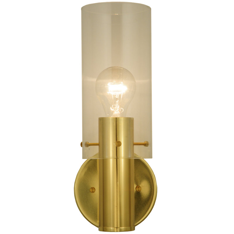 Cilindro Solid Brass Armed Sconce