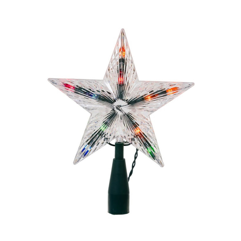 Kurt Adler UL 10-Light Multicolor Treetop Star