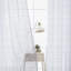 Rideaux semi-transparents à œillets Clancie Diamond Shibori