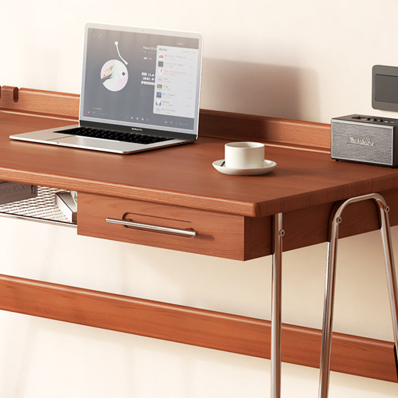Bureau en bois massif de style Bauhaus, 29.52" H x 55.11" W x 25.59" D