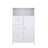 Bathroom Standing Storage Cabinet With 3 Drawers And 1 Door-White