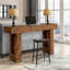Rustic Farmhouse Console Table - 63" Solid Wood Entryway Sofa Table with Open Shelf - Minimalist Vintage Accent, Sturdy Storage - For Living Room, Hallway, or Foyer - Vintage Oak Finish