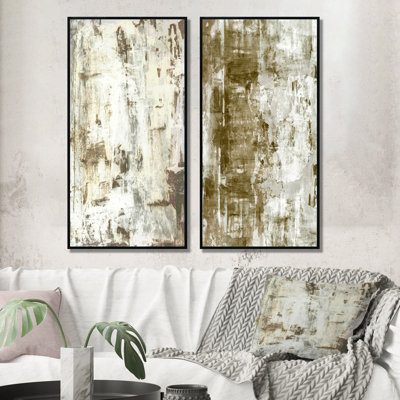 «Brown and Beige Colorfields II», ensemble de 2 photographies sur toile