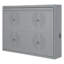 Lit escamotable double pleine grandeur, gris