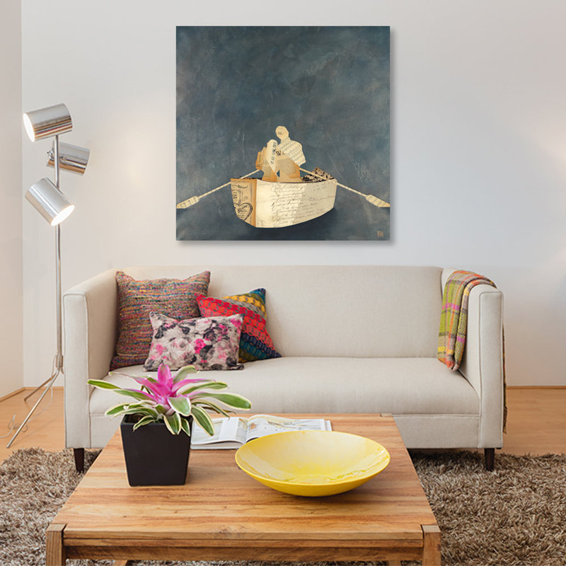 « into the blue », reproduction d’impression sur toile, H 12 po x l 12 po x P 1,5 po, Toile tendue, Pas de tapis