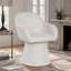 Linen Upholstered Barrel Side Chair