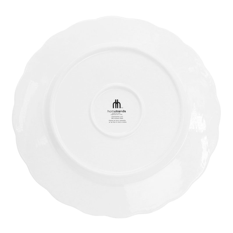 Ensemble de 4 assiettes en céramique de 10,5 pouces Hometrends
