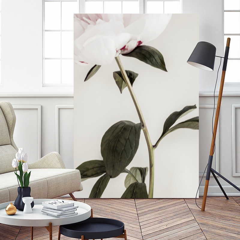 Pivoine 09 sur toile, H 72 po x l 72 po x P 1,5 po