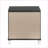Metallic Grey 2-Drawer Modern Bedroom Nightstand