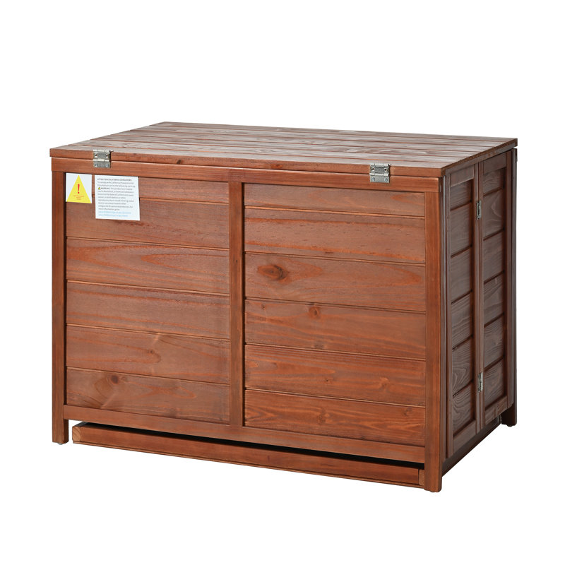 Niche pour chien 33 po en bois de noyer moderne 33 po, pliable avec mangeoire rotative à 360 °, capacité de poids élevée pour les lampes et la cage de décoration