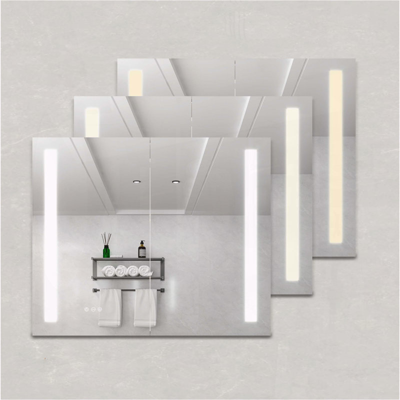 36x30 Inch LED Medicine Cabinet with Vanity Mirror, Anti-Fog, Dimmable