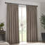 Heavy Chenille Room Darkening Pencil Pleat Curtains-185283830-185283837