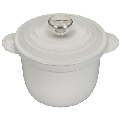 Le Creuset Enameled Cast Iron Rice Pot with Lid and Steamer Insert