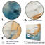 Peinture dorée et bleue Fusion I - peinture abstraite, art mural-702920989-702920981