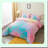 Mermaid Scales Comforter Set - Fish Scale Pattern Bedding with 2 Pillow Shams, Decorative Fantastic Fish Design, Seamless Pattern Comforter Set