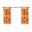 Porte de grange à panneaux et en métal avec trousse de quincaillerie d'installation-53905933-53905936