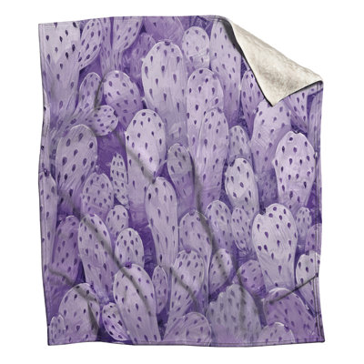 Couvertures de cactus mauves