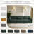 Maelina 3 - Piece Upholstered Hunter Green Corduroy Modular Sectional Sofa with Pillow Back and Solid Wood Legs-1006183944