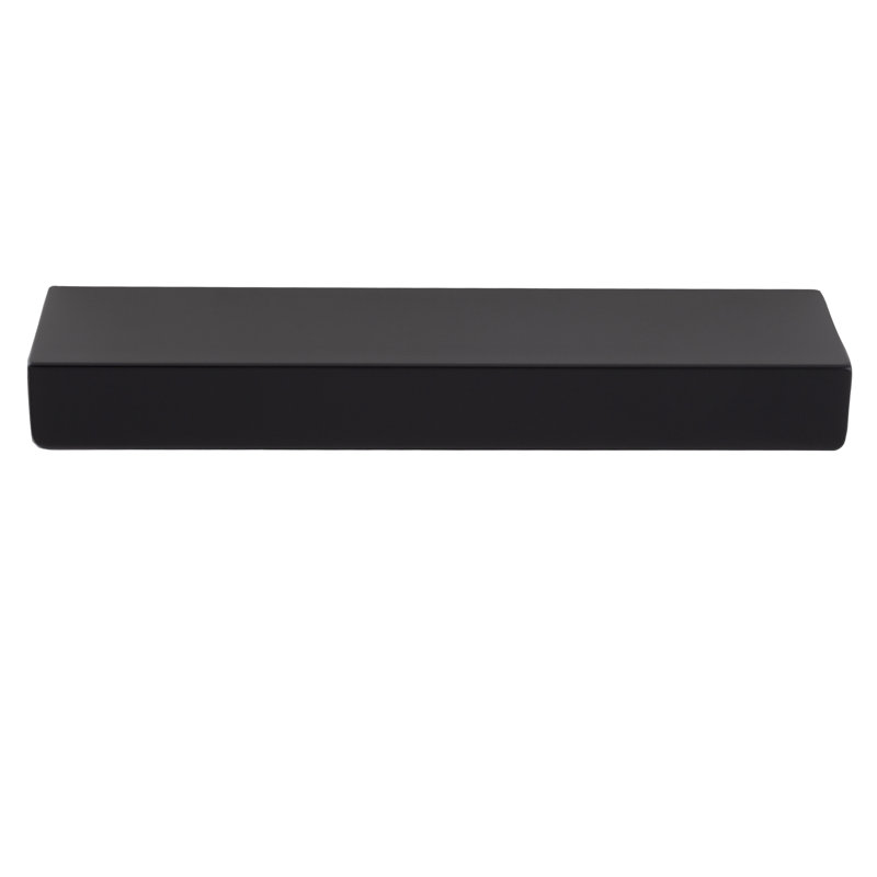 Martin 5" Center to Center Matte Black Edge Drawer Pull, 5", Matte Black