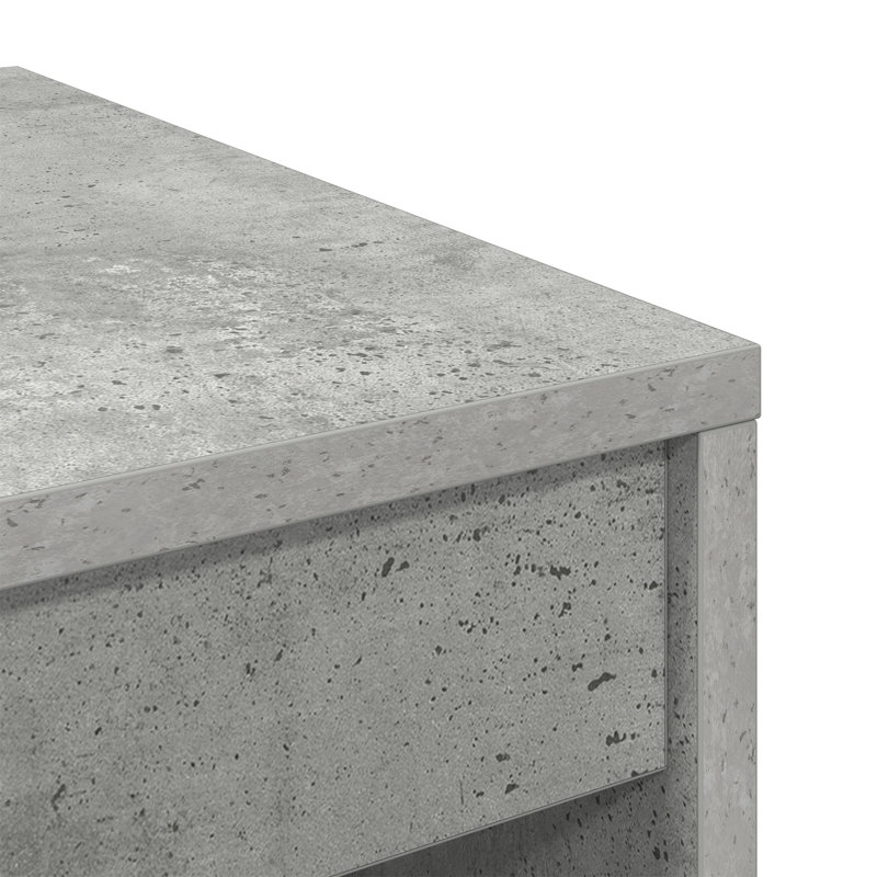 Writing Desk Particle Board 76 Cm, 76cm H x 60cm W x 40cm D, Concrete Grey