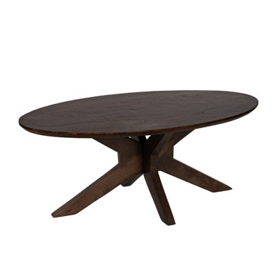 Solid Wood Cross Legs Coffee Table