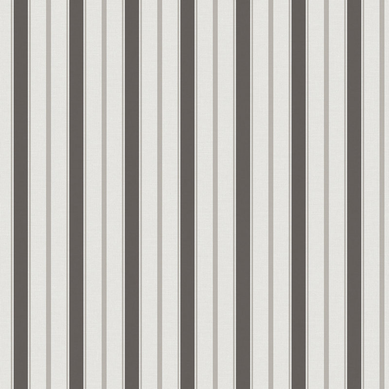 Essential Stripes Royal Stripe Wallpaper, Black