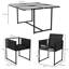 Steel Patio Dining Set Table,