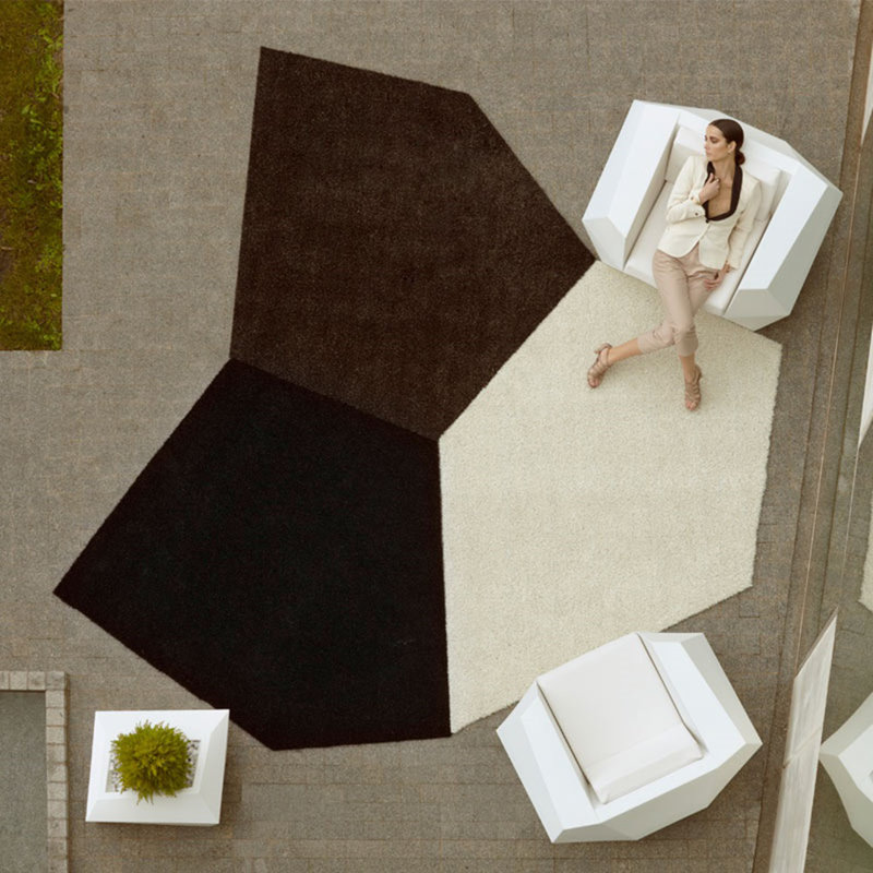 Faz - Chaise longue en résine - Basic, Blanc