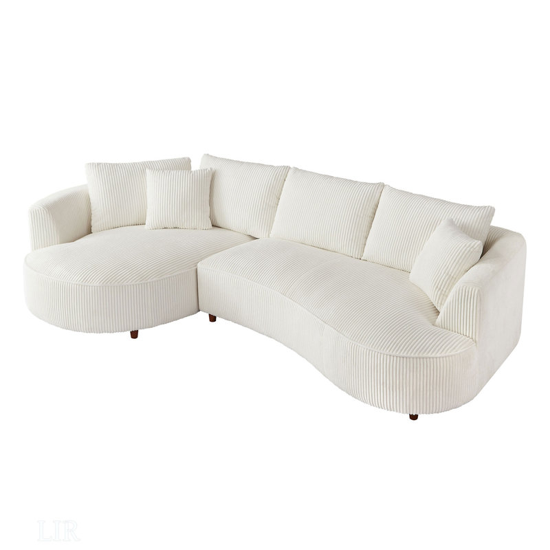 122.04 Inch Oversized Sectional Sofa, Modern Couch With Chaise, Comfy Sofa Couch With Left  Facing Chaise, Supreme Seating Comfort