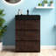 Armoire de salle de bain flottante en chêne Cc0414s306 - murale, petit espace, pré-assemblée