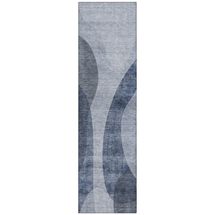 Washable Abstract Indoor / Outdoor Rug