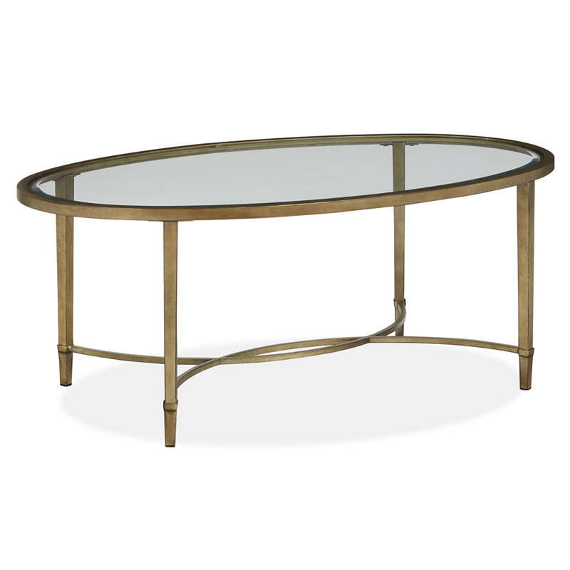 Manton Oval Cocktail Table With End Table, 2 Pieces: Coffee Table, End Table
