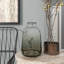 Skeen Glass Decorative Gray Vase with Bubble Texture