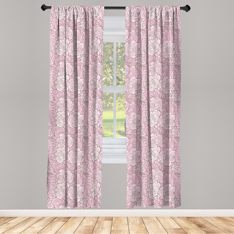 Rideaux 4 panneaux East Urban Home, L 56 po x L 95 po