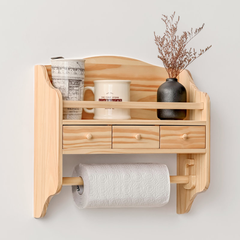 Marcina Floating Shelf, Natural