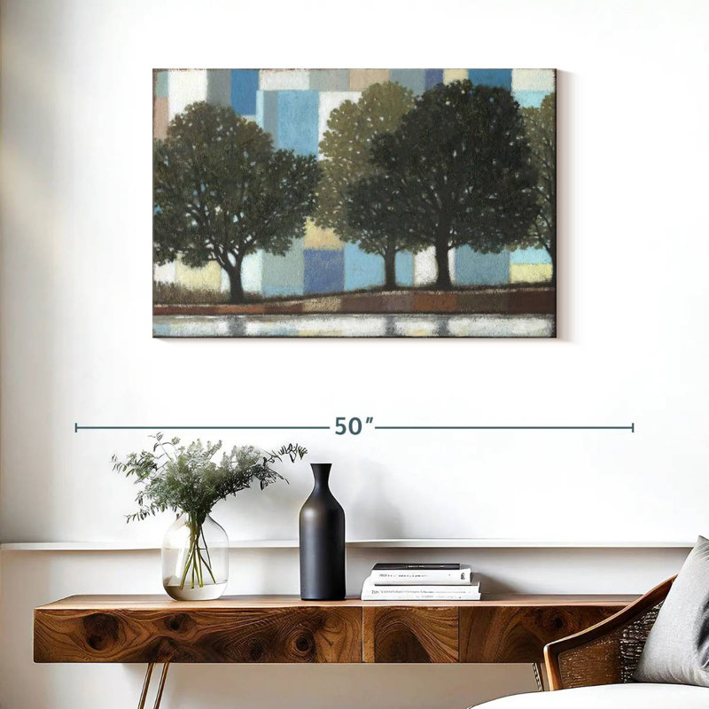 Patchwork Grove, 24" H x 36" W