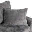 Canapé-lit 112,2 po avec canapé-lit escamotable avec repose-pieds avec rangement, trois coussins et dispositifs de chargement pour le salon, gris